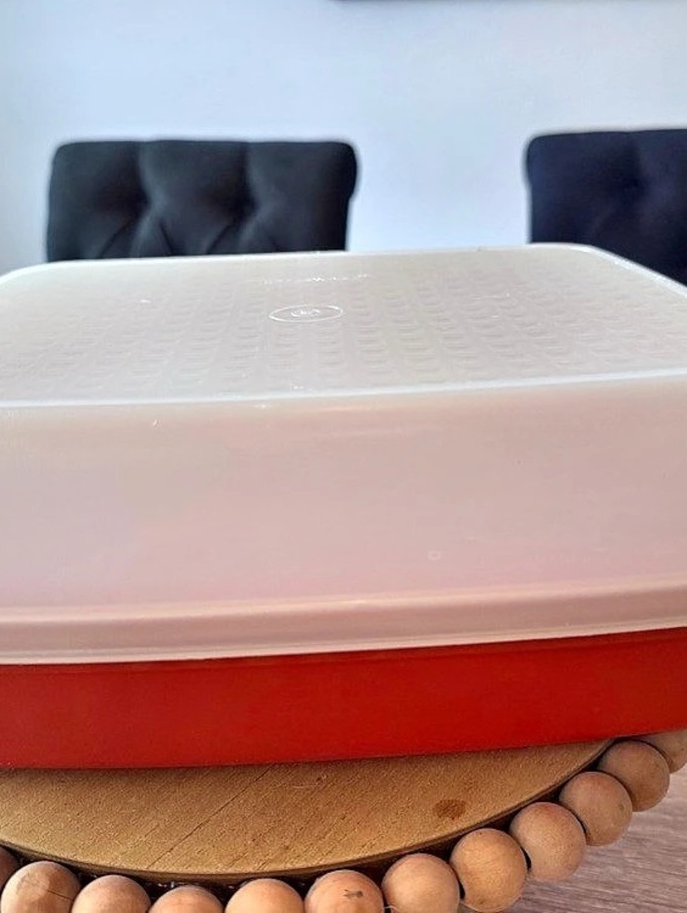 Tupperware Vintage Tupperware Square Round Container #1204 Vintage Square Round